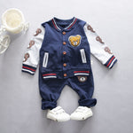 New Spring Baby Boys Girls Clothes Children Cotton Zipper Jacket Pants 2Pcs/Sets Toddler Active Clothing Infant Kids Tracksuits